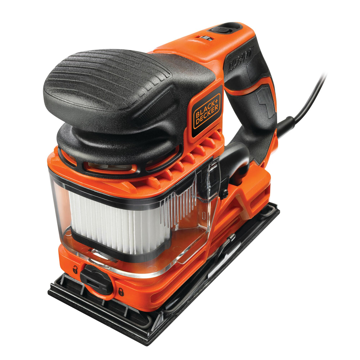 BLACK+DECKER Ponceuse filaire 270W 1/3 feuille DuoSand KA330EKA-QS