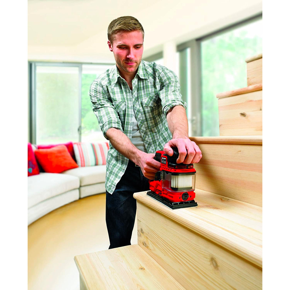 BLACK+DECKER Ponceuse filaire 270W 1/3 feuille DuoSand KA330EKA-QS