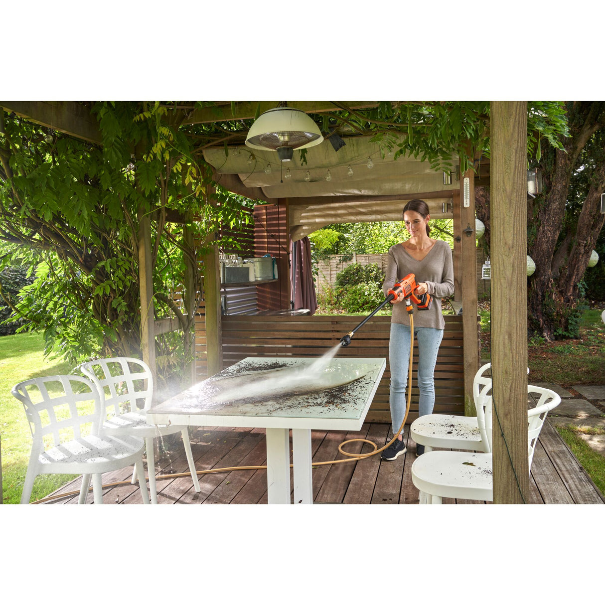 BLACK+DECKER Tube long 57cm multi usages pour nettoyeur à pression BDCCS18N-XJ