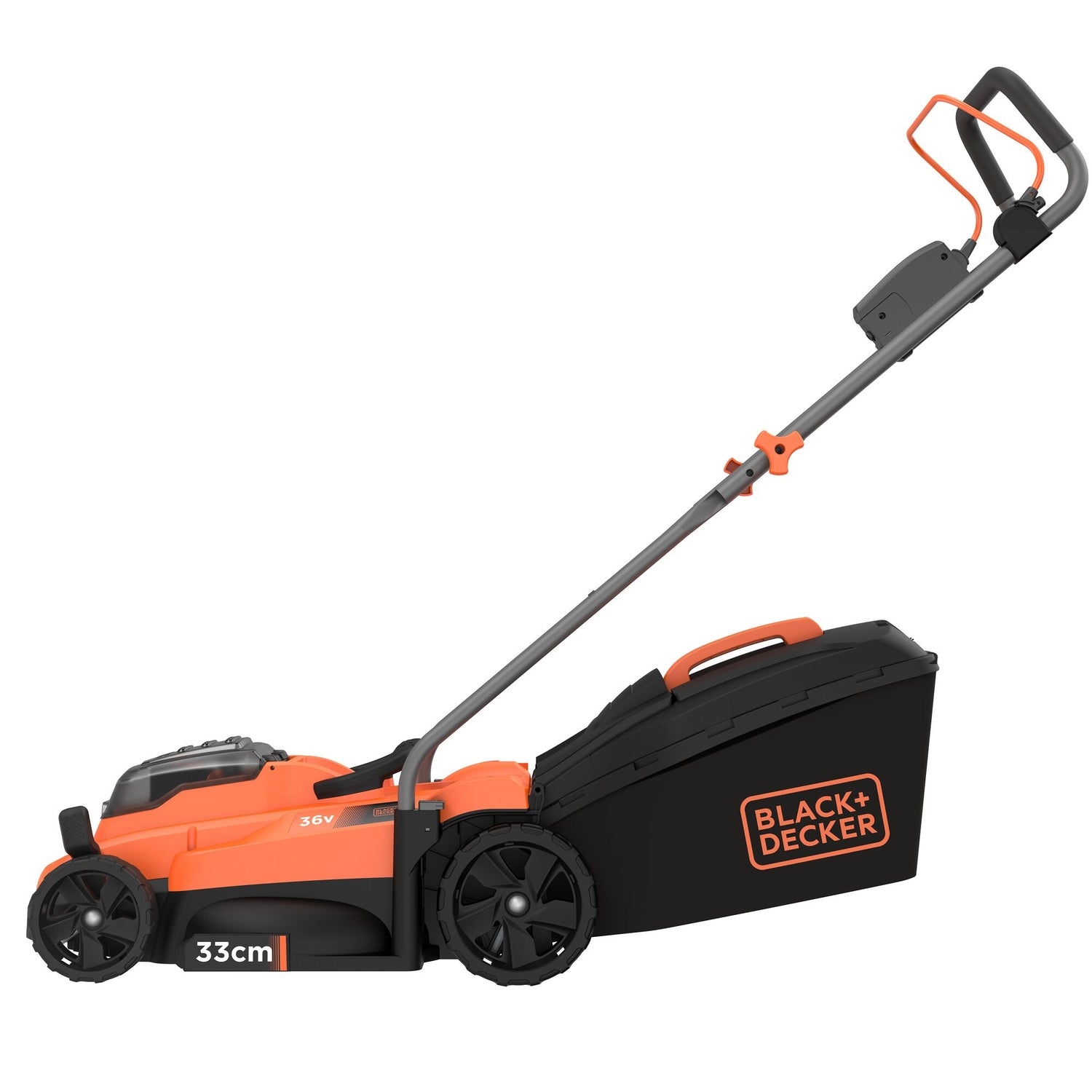 BLACK+DECKER Tondeuse 33cm sans fil 36V avec 1 batterie 2,5Ah BCMW3336L1-QW