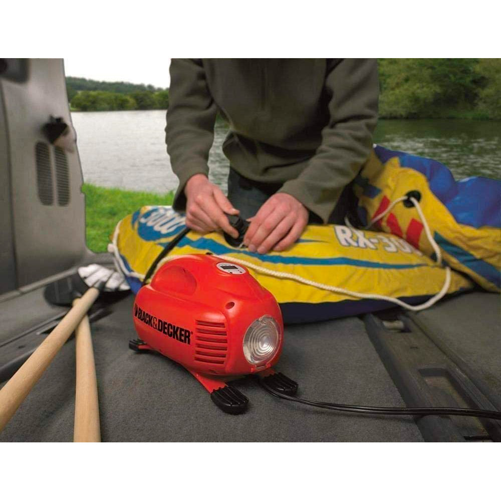 BLACK+DECKER Gonfleur-Compresseur sans fil 120 PSI ou allume-cigare 12 V ASI200-XJ