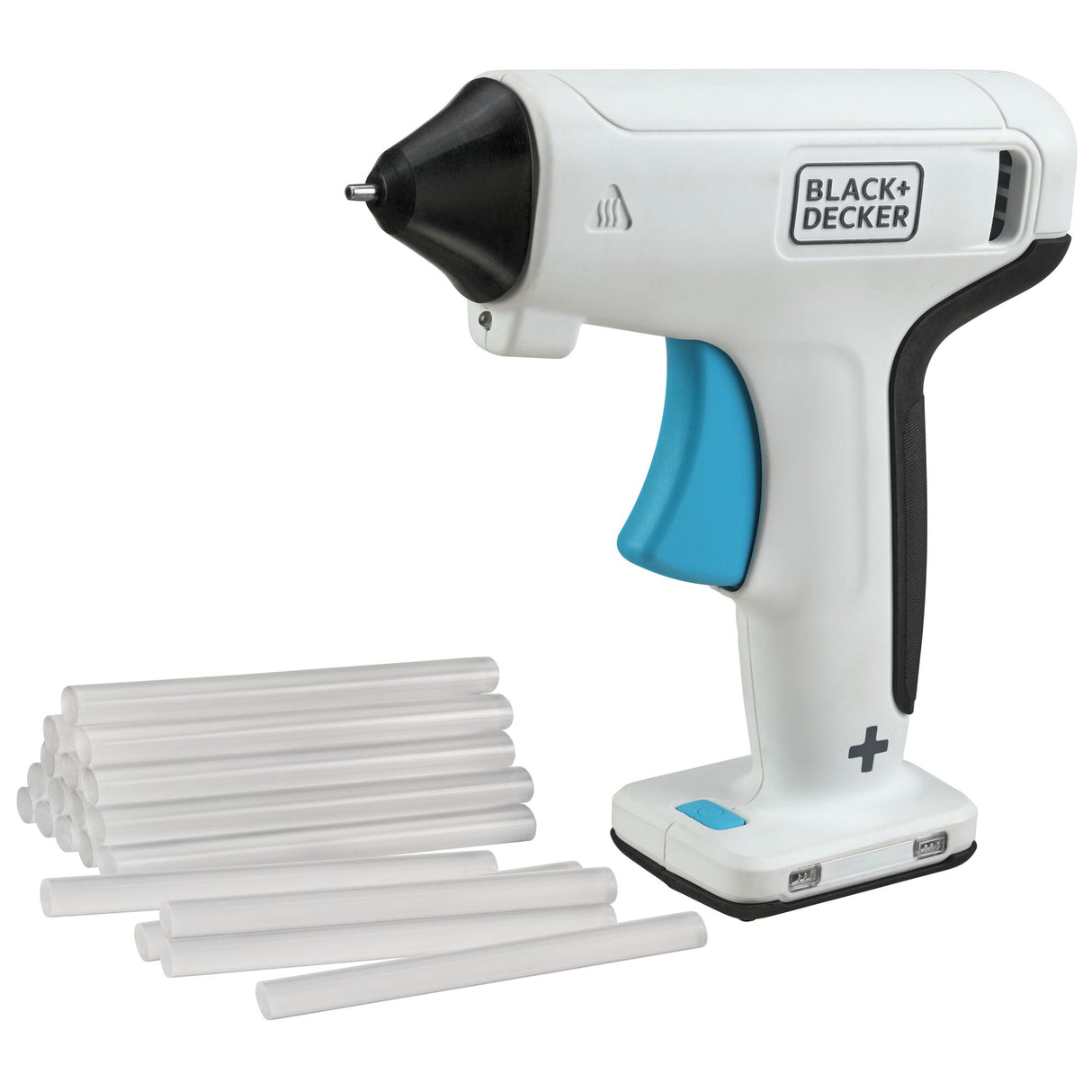 BLACK+DECKER Pistolet À Colle Sans Fil 3,6V - BCGL115-XJ - Avec 20 Sticks De Colle