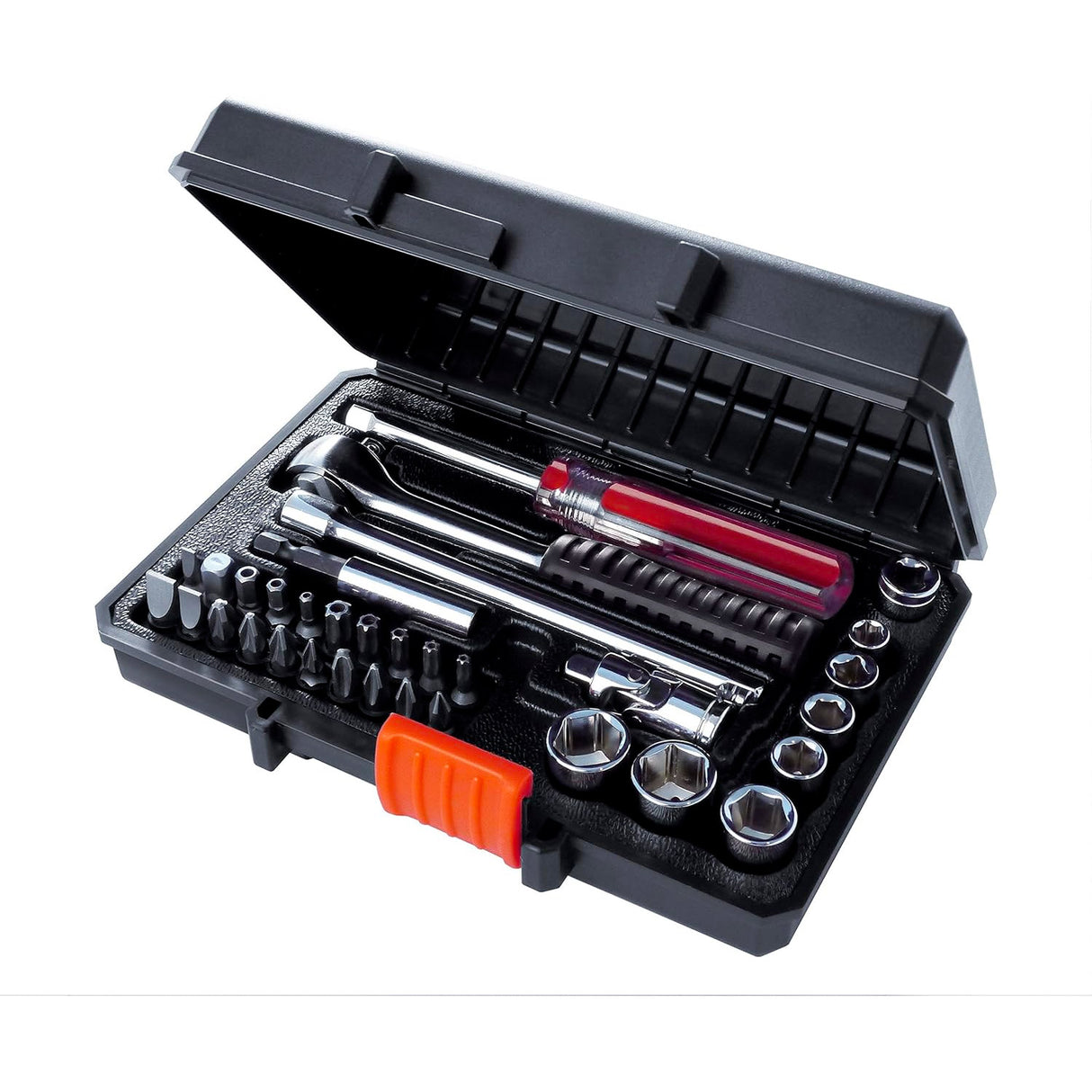 BLACK+DECKER Coffret cliquet et douilles, embouts de vissage 33 pièces A7142-XJ