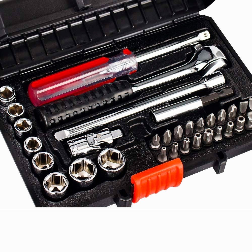 BLACK+DECKER Coffret cliquet et douilles, embouts de vissage 33 pièces A7142-XJ