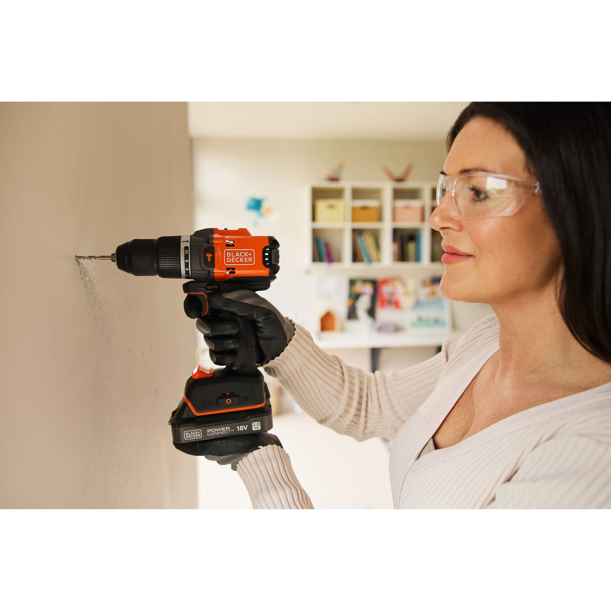 BLACK+DECKER Perceuse Visseuse à Percussion Éco-Responsable 18V Brushless, sans batterie