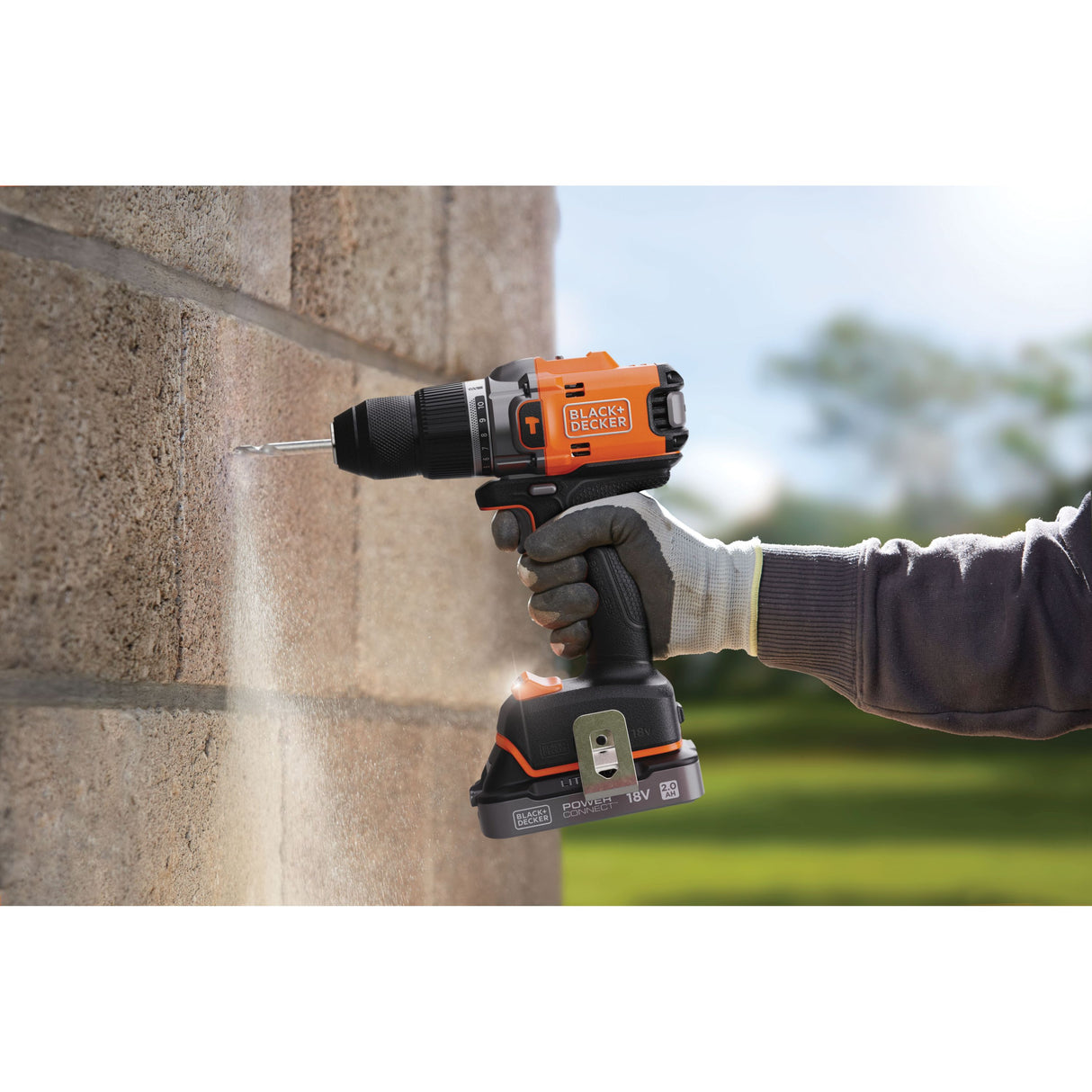 BLACK+DECKER Perceuse Visseuse à Percussion Éco-Responsable 18V Brushless, sans batterie