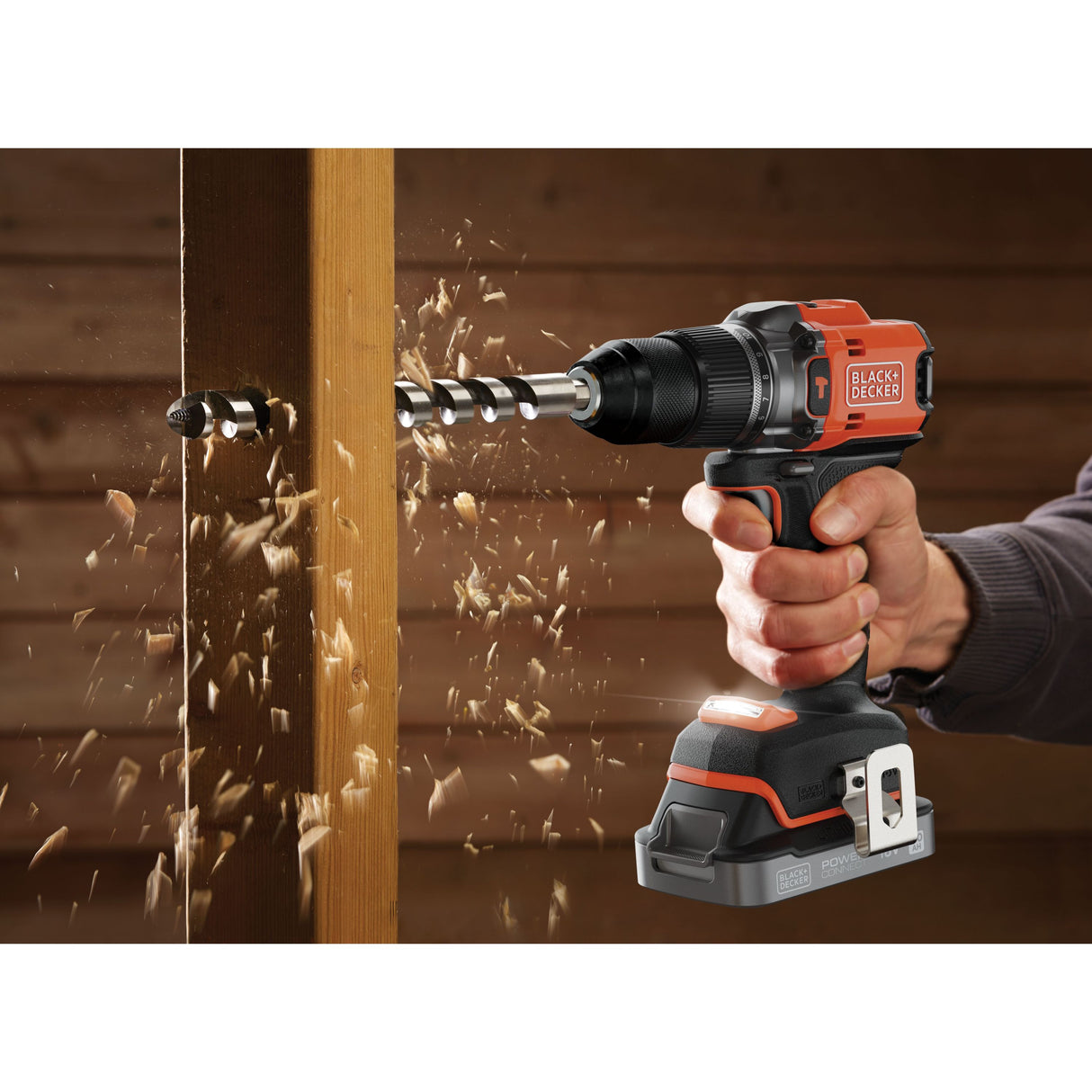 BLACK+DECKER Perceuse Visseuse à Percussion Éco-Responsable 18V Brushless, sans batterie