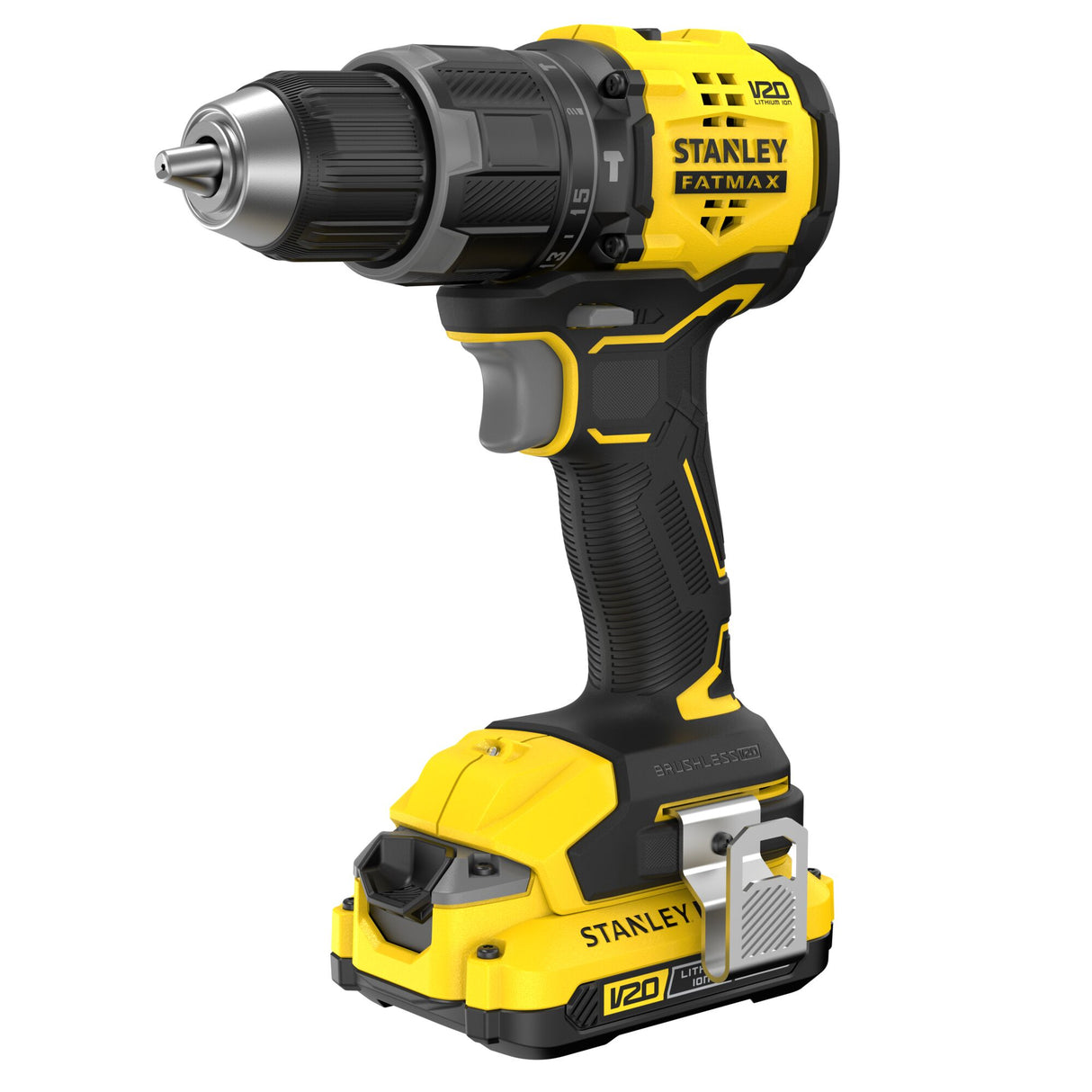 Perceuse visseuse Stanley FATMAX, outil électroportatif jaune et noir