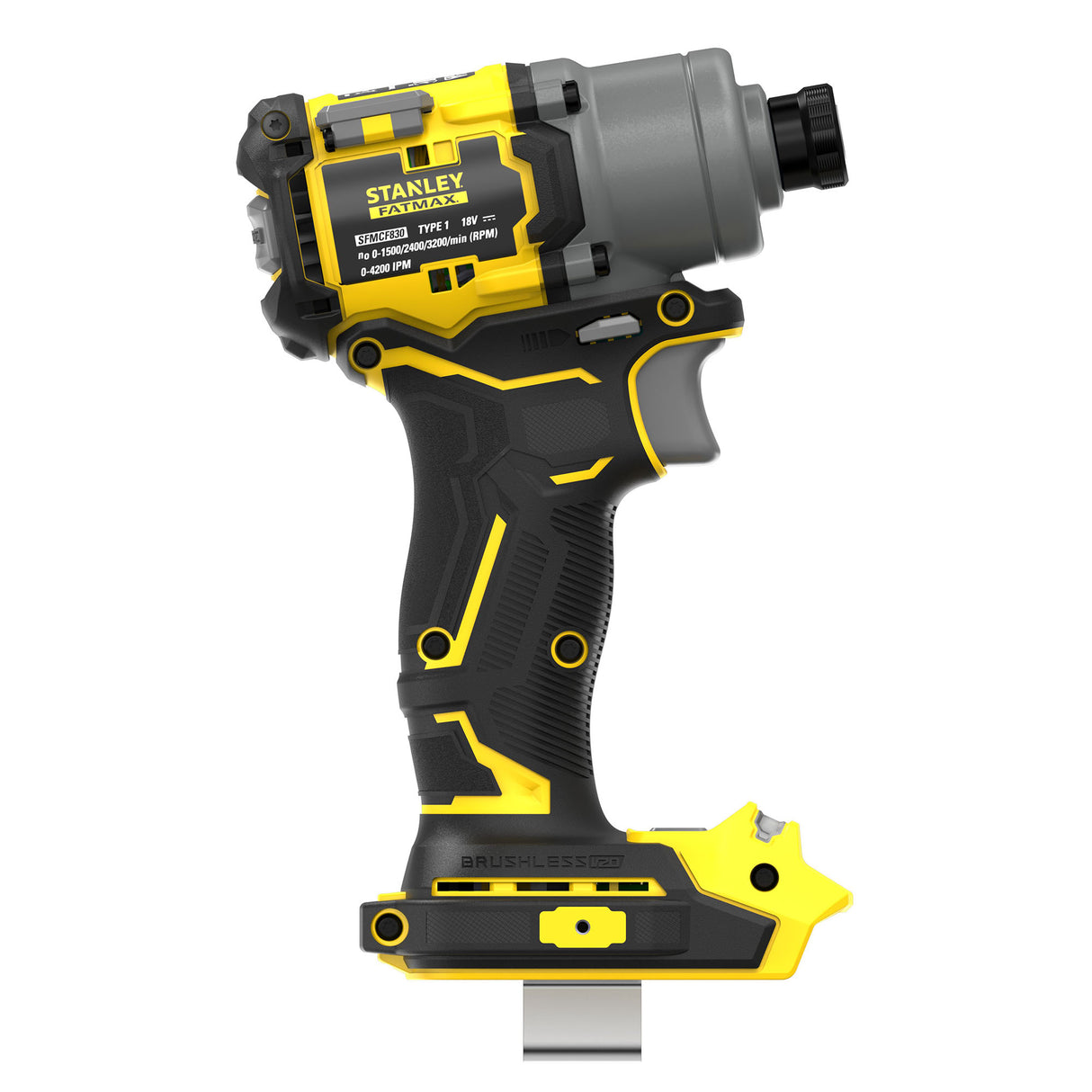 Visseuse à choc Stanley FATMAX, électroportatif sans fil, couleur jaune et noir.