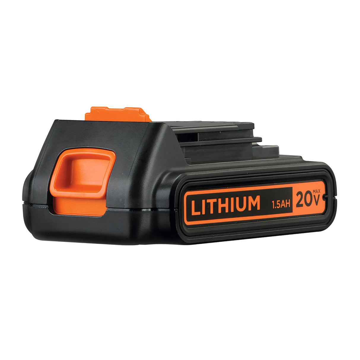 Batterie lithium Black+Decker, outil électroportatif, noire et orange, 20V 1.5Ah