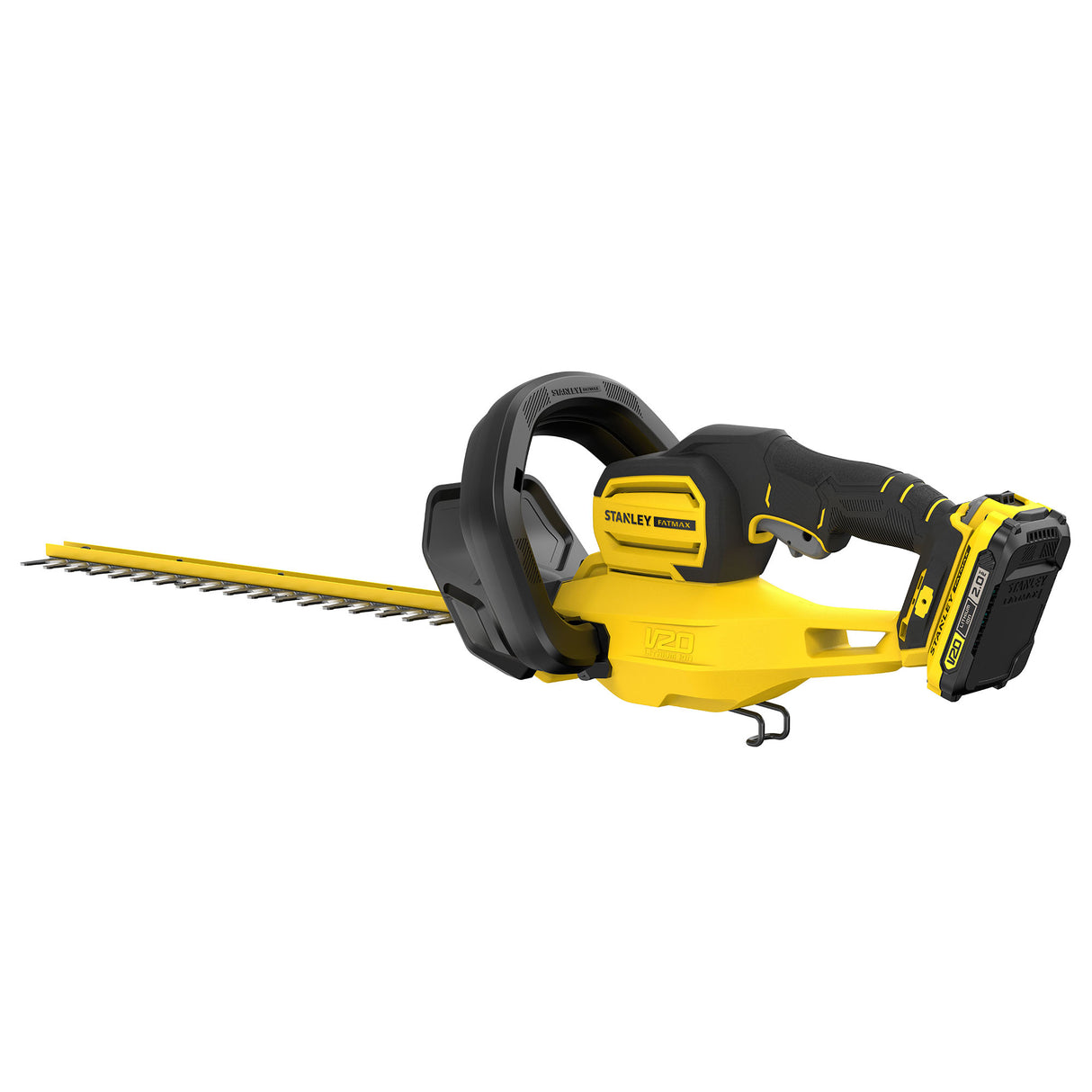 Taille-haie Stanley, type électrique sans fil, couleur jaune et noir