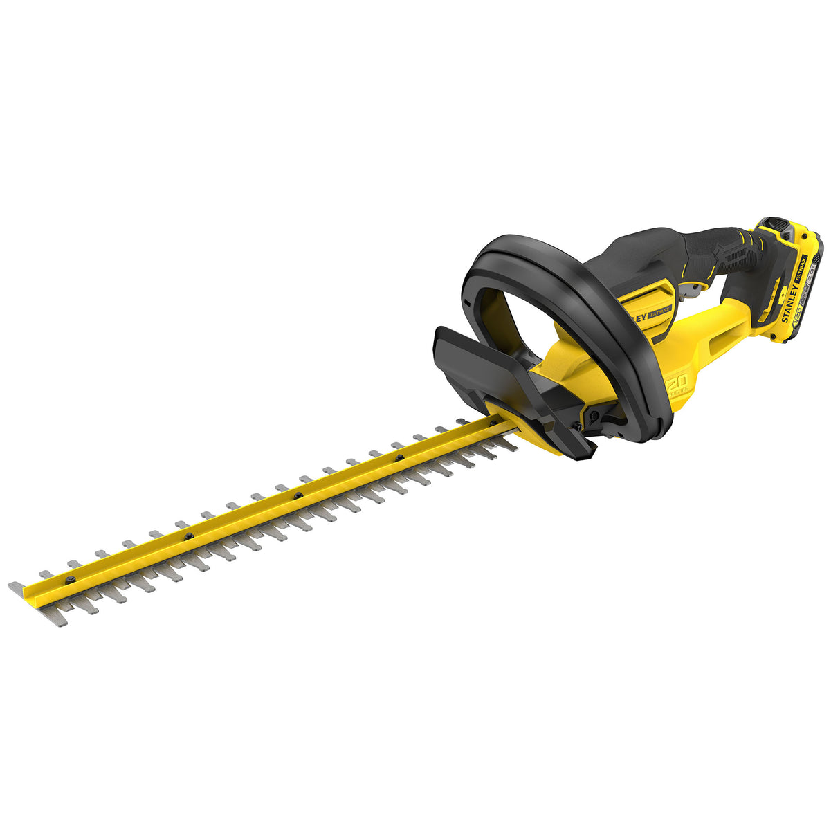 Taille-haie sans fil Stanley, outil électrique jaune et noir, pour jardinage