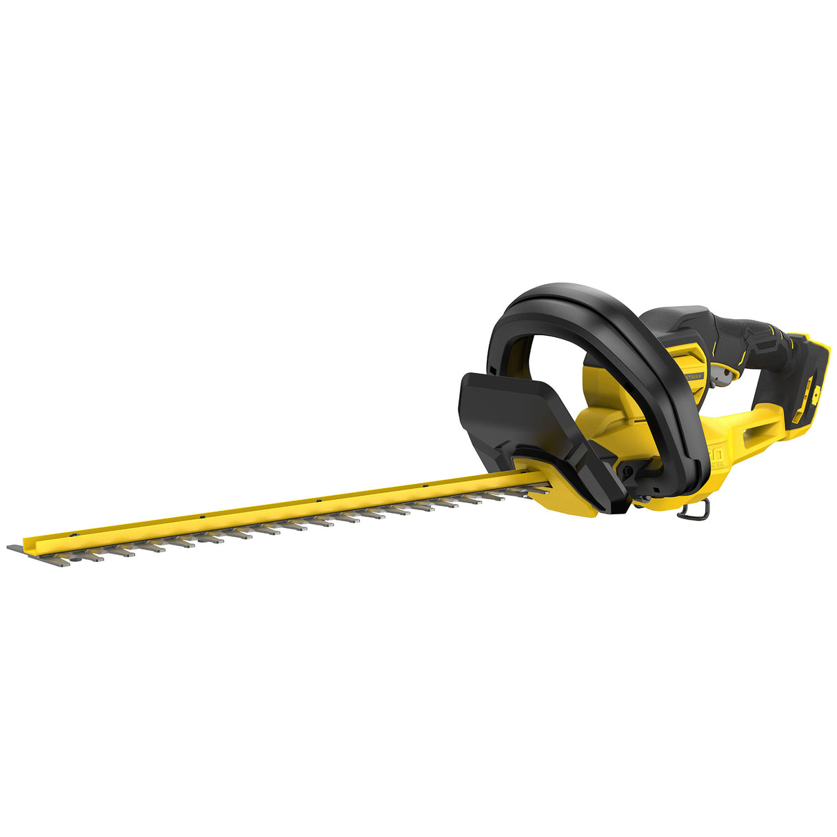 Taille-haie DeWalt électrique jaune et noir, outil de jardinage puissant