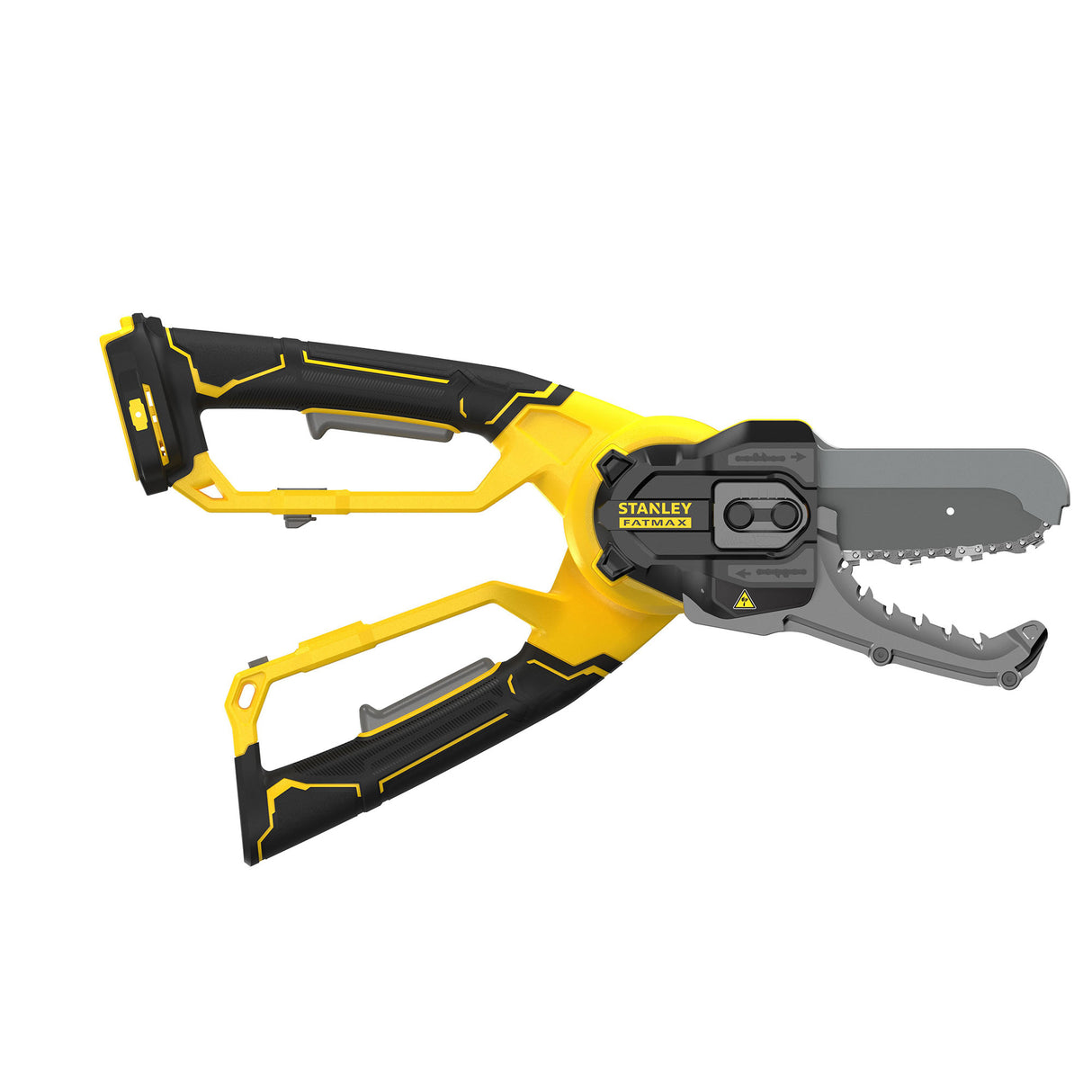Élagueuse Stanley Fatmax, scie électrique jaune et noire, outil de jardinage