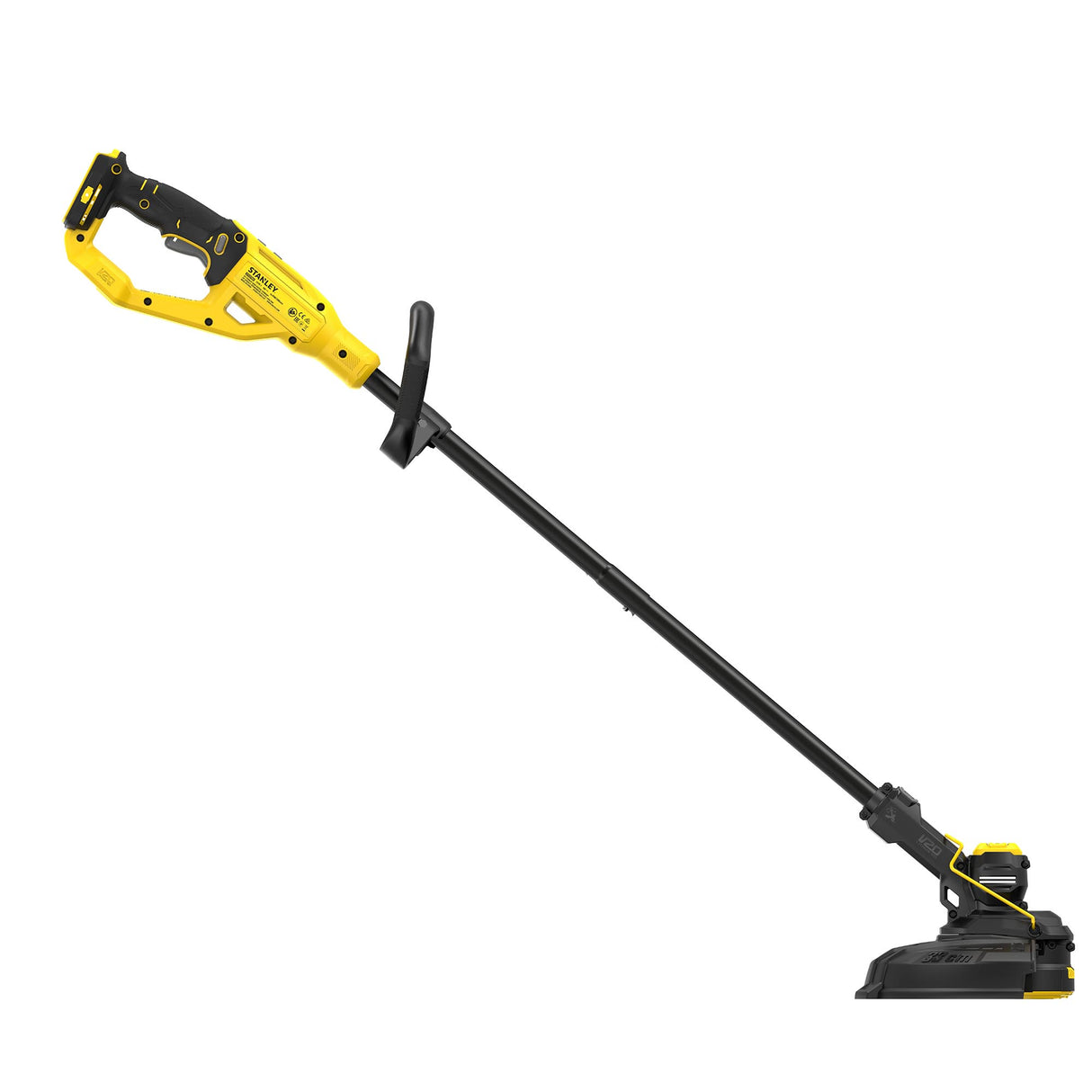 Coupe-bordure DEWALT électrique jaune et noir, outil de jardinage