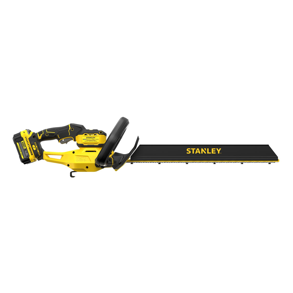 Taille-haie Stanley sans fil, couleur jaune et noir, outil électrique de jardinage