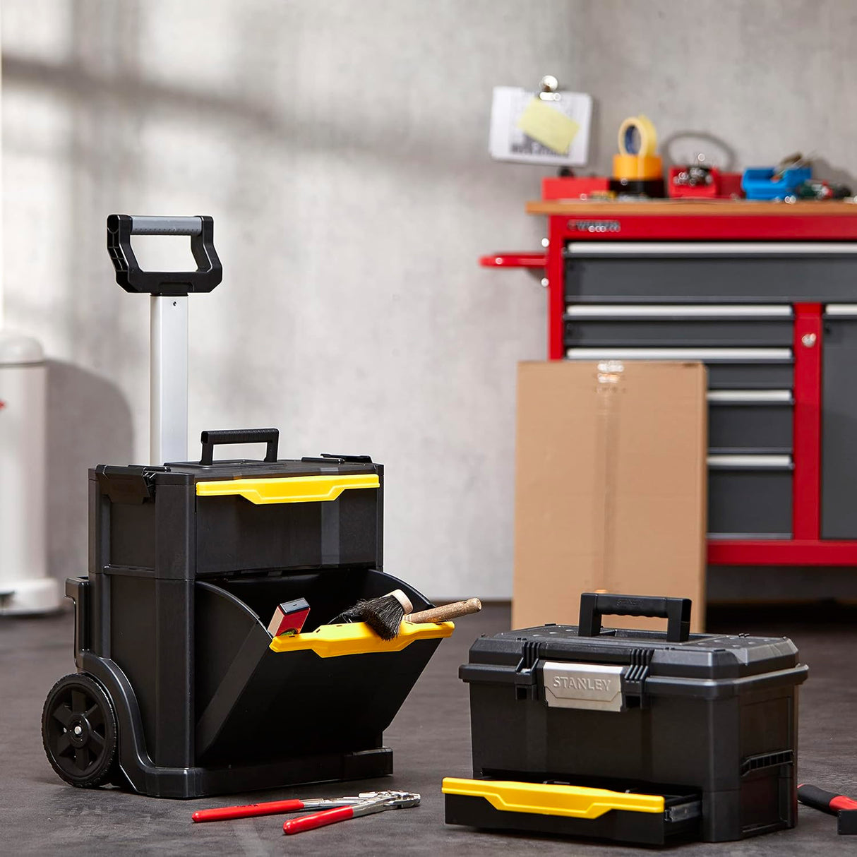 STANLEY Servante Modulo 2 en 1 boite à outils à tiroir TouchLatch STST1-70344