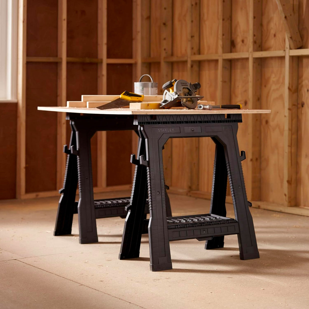 STANLEY Lot de 2 tréteaux pliables STST1-70713