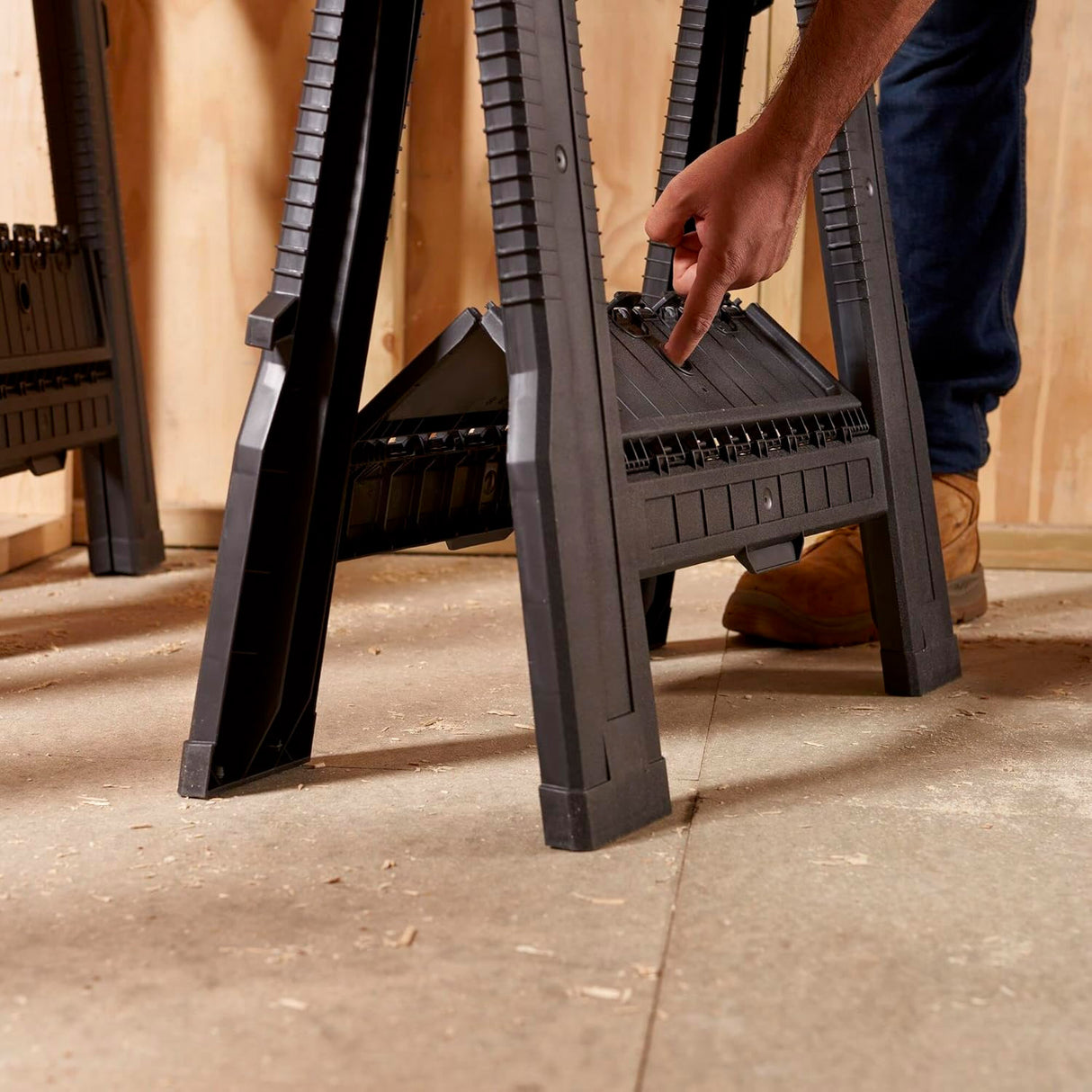 STANLEY Lot de 2 tréteaux pliables STST1-70713