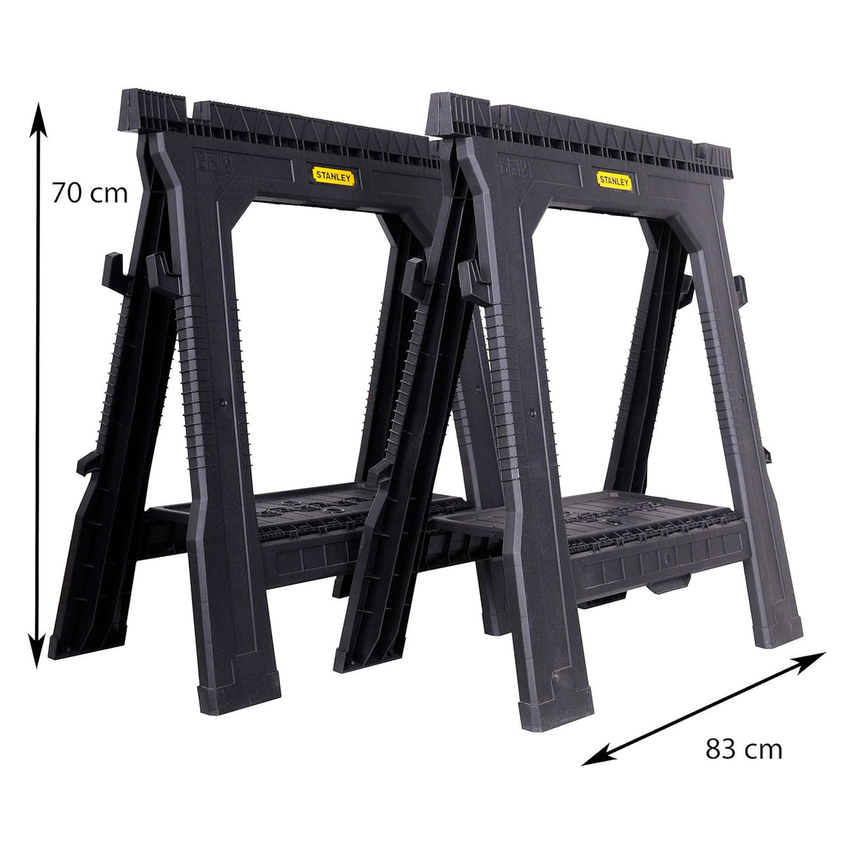 STANLEY Lot de 2 tréteaux pliables STST1-70713