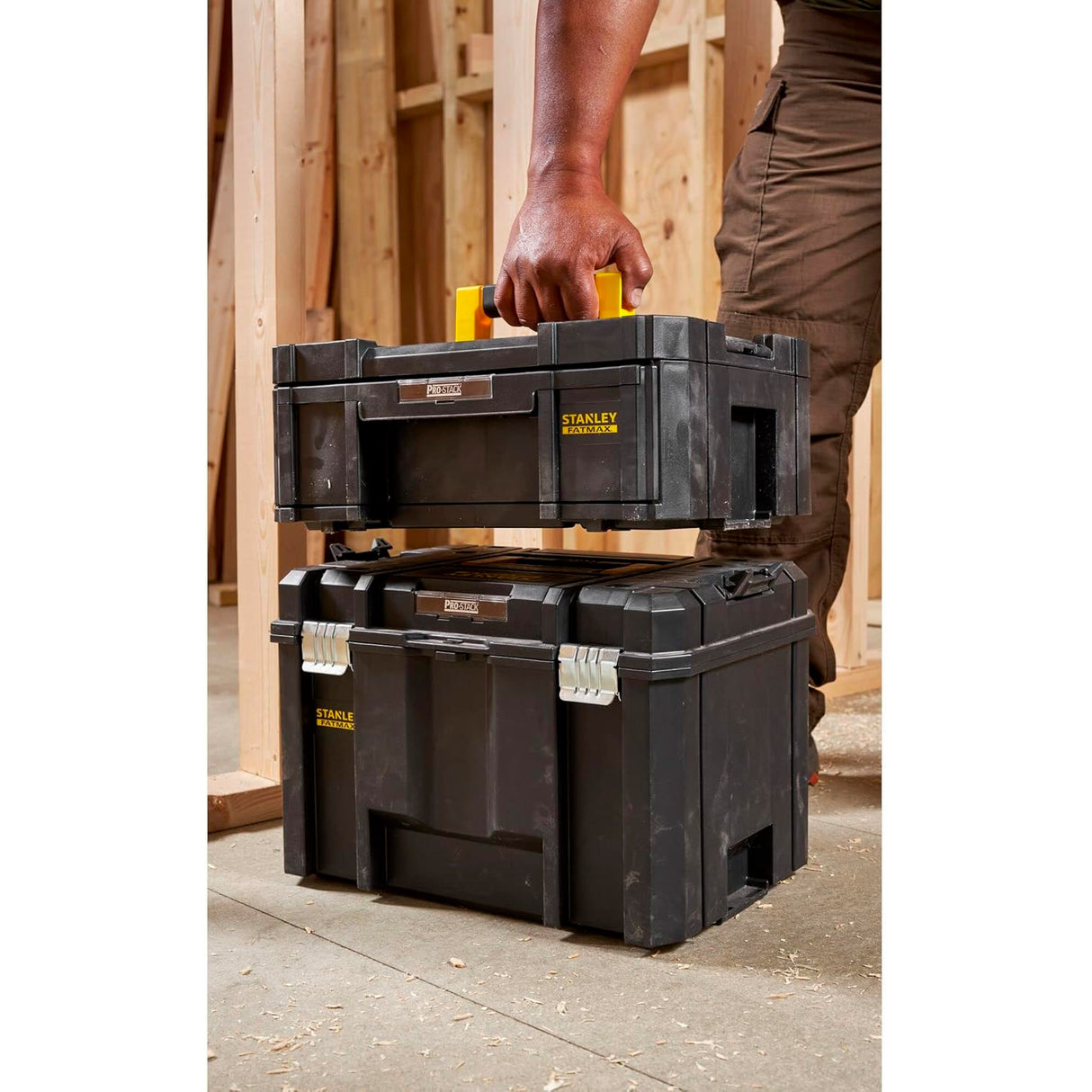 STANLEY FATMAX Mallette grand tiroir 6 casiers 44x33x17,6cm PRO-STACK FMST1-71968