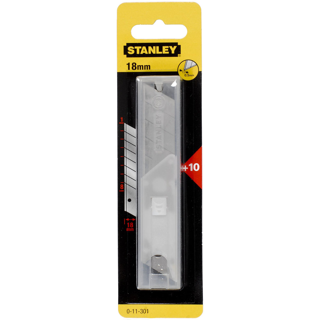 STANLEY Lot de 10 lames de Cutter 18mm 0-11-301