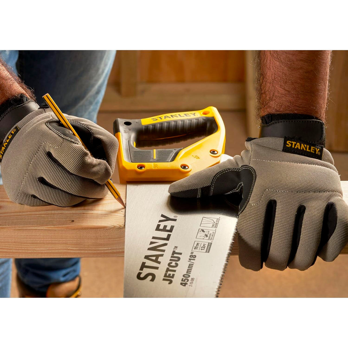 STANLEY Scie égoïne 450mm denture JetCut -coupe fine 2-15-595