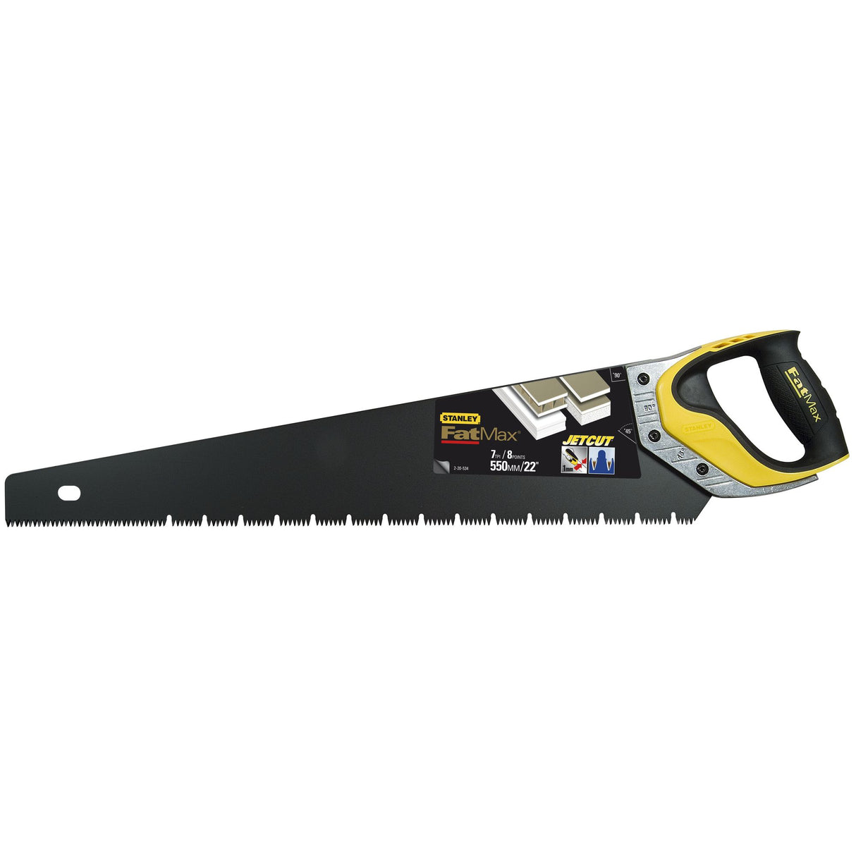 STANLEY FATMAX Scie égoïne 550mm lame pour panneaux de plâtre JetCut Blade Armor 2-20-534