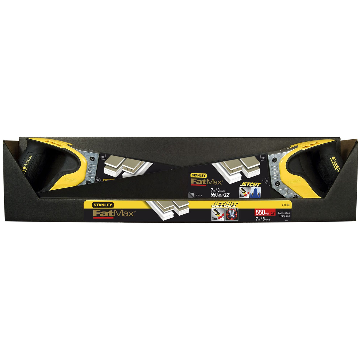 STANLEY FATMAX Scie égoïne 550mm lame pour panneaux de plâtre JetCut Blade Armor 2-20-534