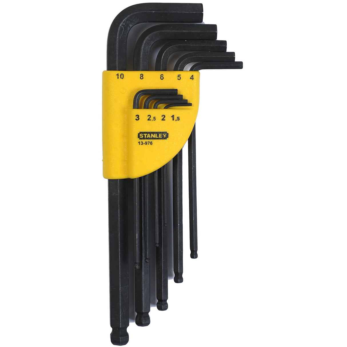 STANLEY Jeu de 9 clés mâles longues à têtes sphériques 1-13-976