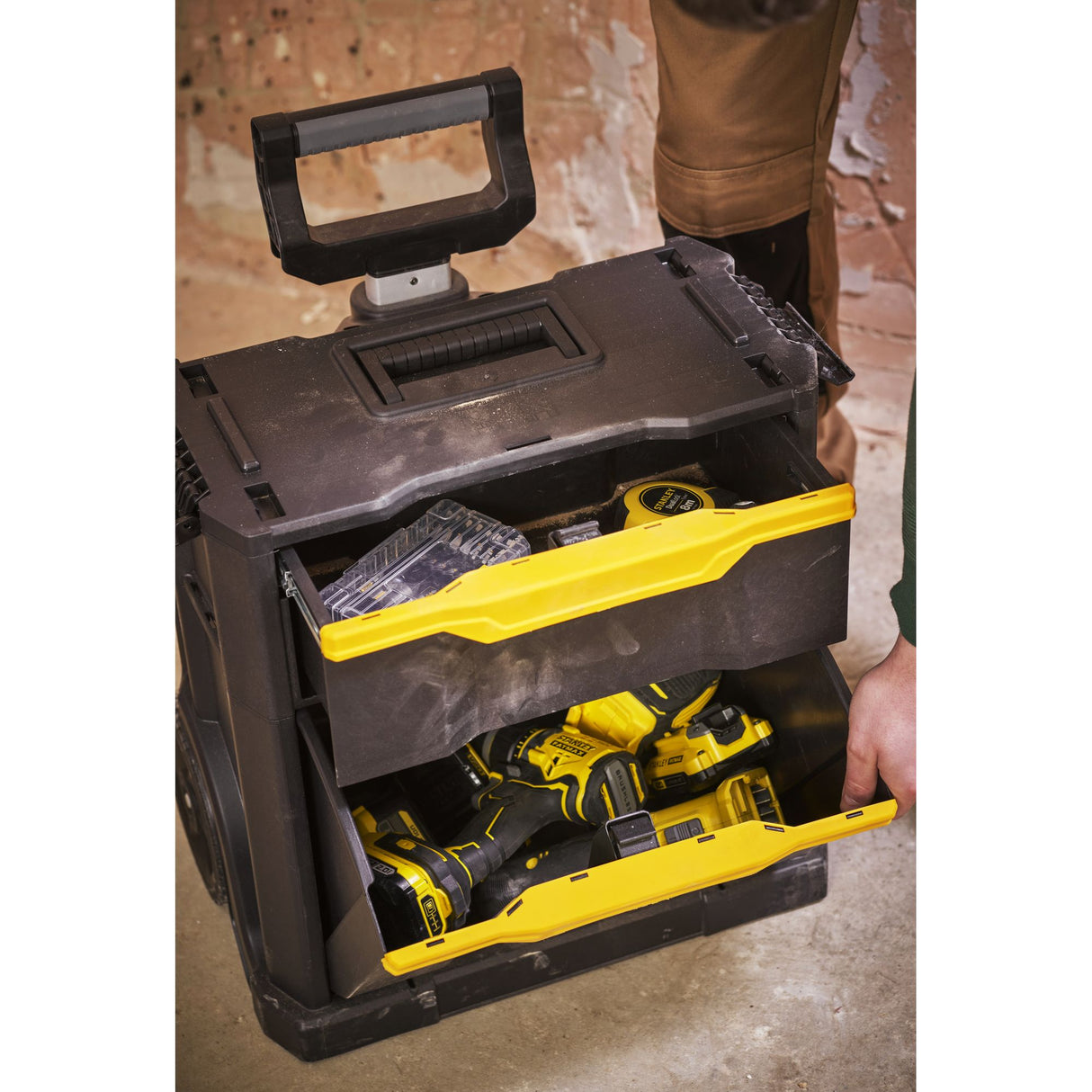 STANLEY Servante Modulo 2 en 1 avec boite à outils et organiseur STST1-79231