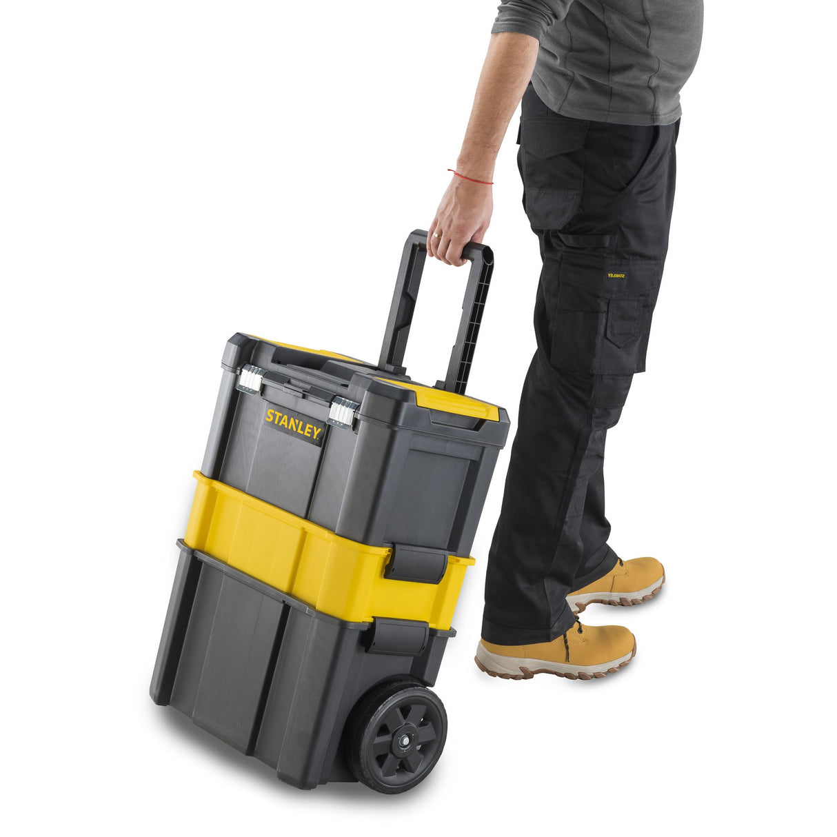 STANLEY Servante 3 en 1 boite à outils et panier porte-outil détachables avec coffre STST1-80151