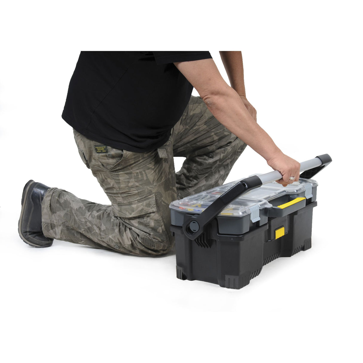 STANLEY Boite à outils avec organiseur transparent 1-97-514