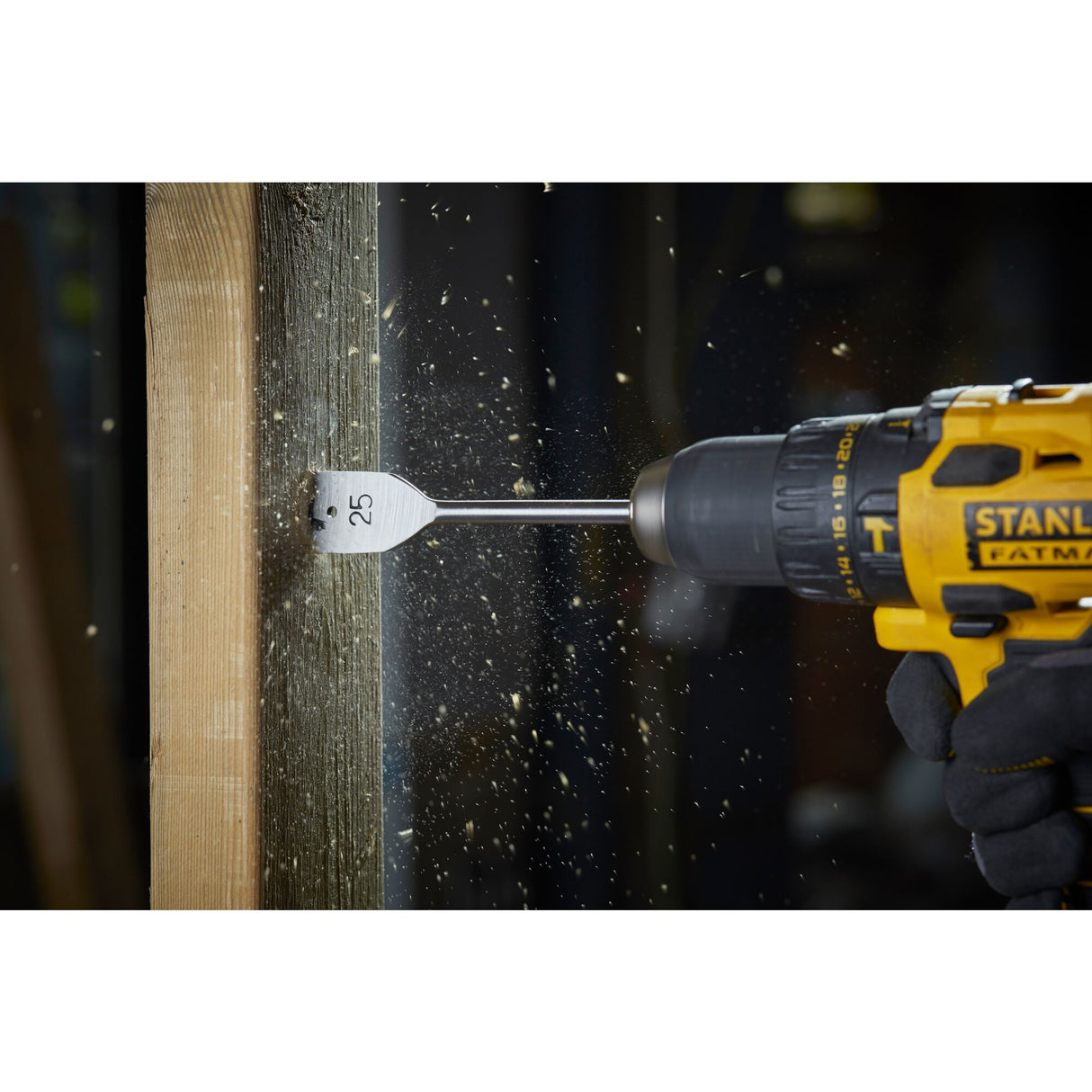 STANLEY Coffret de 8 mèches à bois plates STA88556-XJ