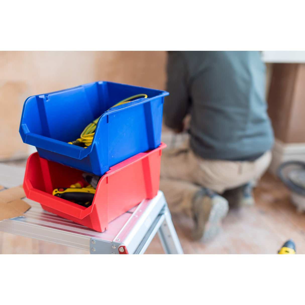 STANLEY Bac de rangement Bleu - 6,4 L - STST82743-1