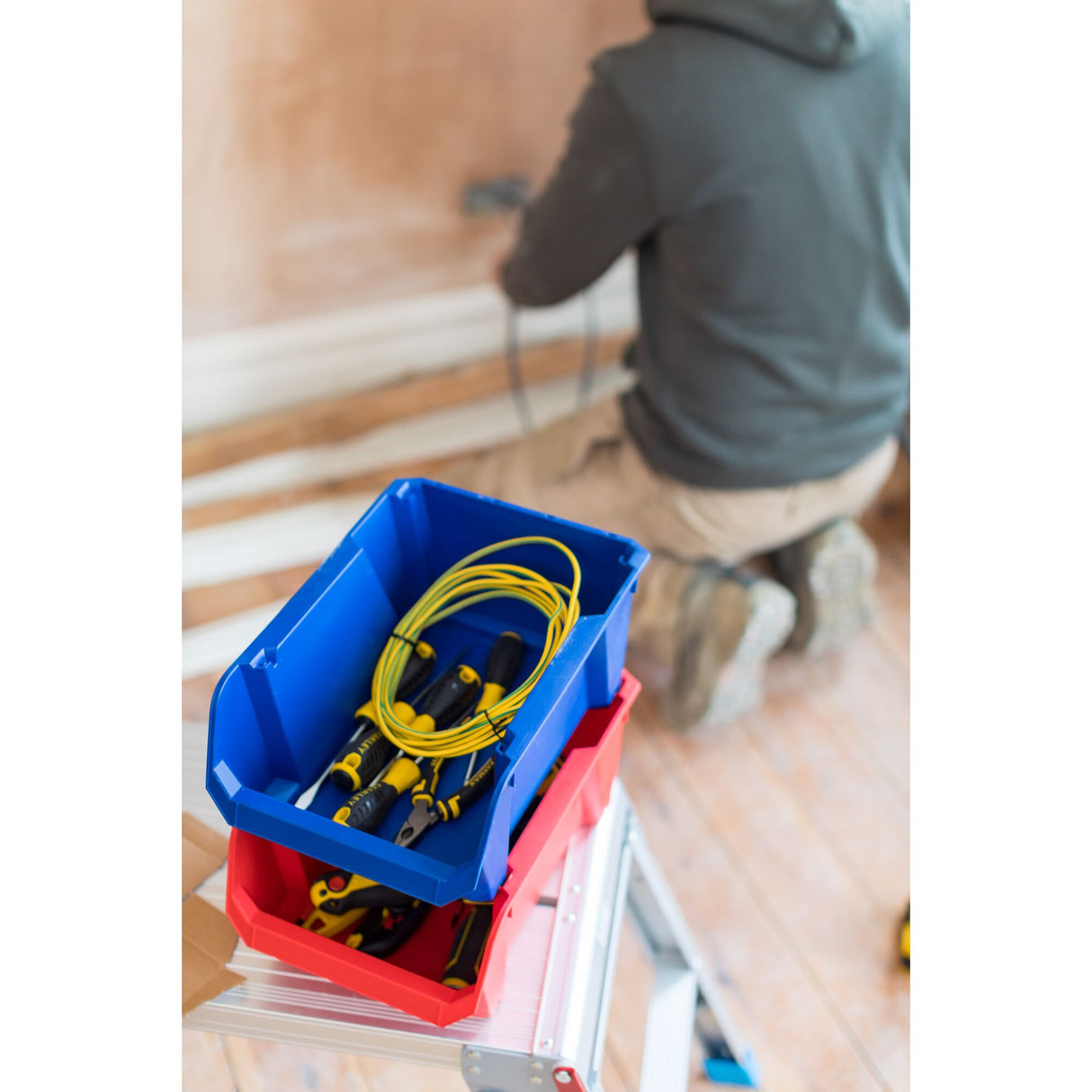 STANLEY Bac de rangement Bleu - 6,4 L - STST82743-1