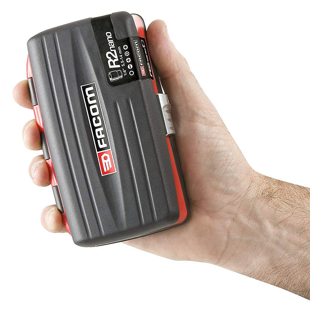 FACOM Coffret compact de serrage 1/4" et set de vissage 38 outils R2NANOPB