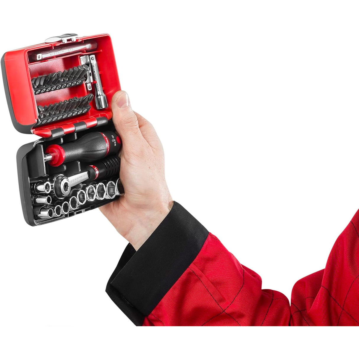 FACOM Coffret compact de serrage 1/4" et set de vissage 38 outils R2NANOPB