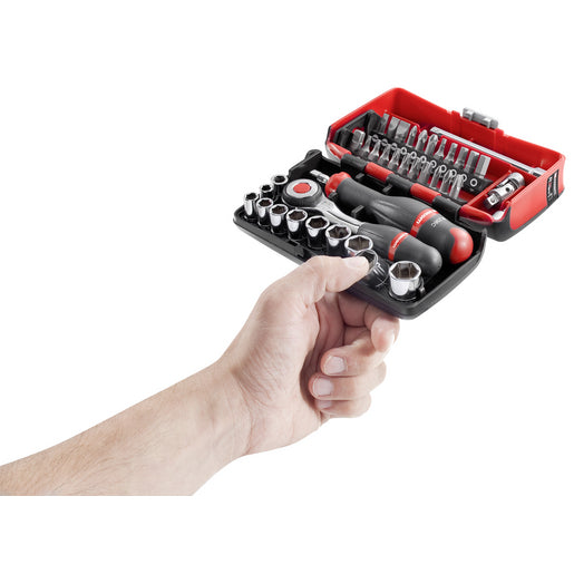 FACOM Coffret de clés à cliquet 1/4'' carré 38 outils R.360NANOPB