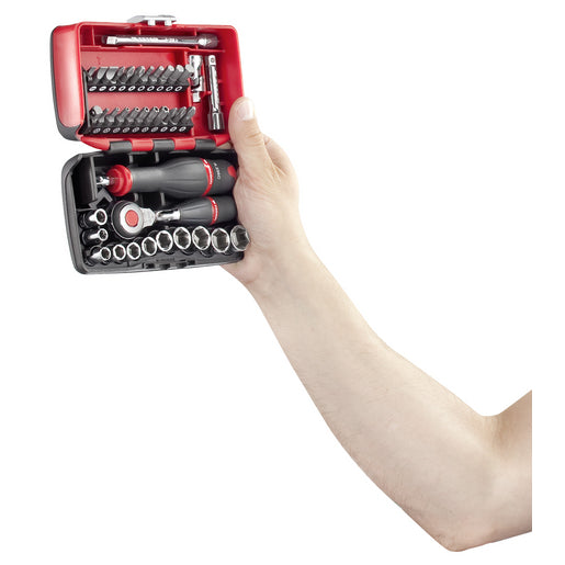 FACOM Coffret de clés à cliquet 1/4'' carré 38 outils R.360NANOPB