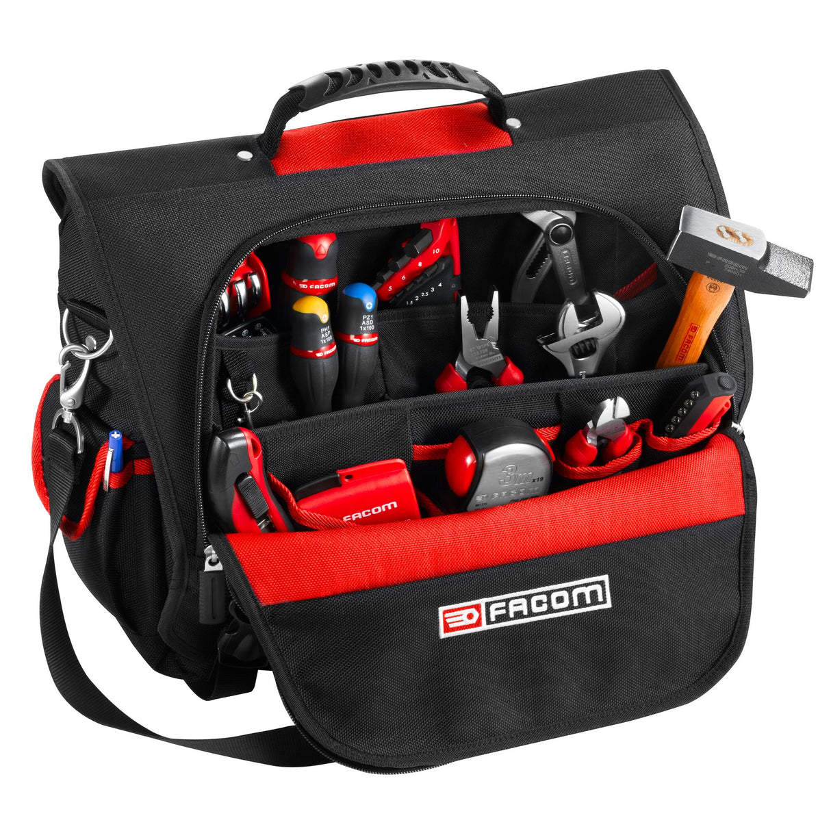 Sac textile pour outils, 14 Pochettes Intérieur et 2 Poches Latérales Extérieur FACOM BS.TLBPB