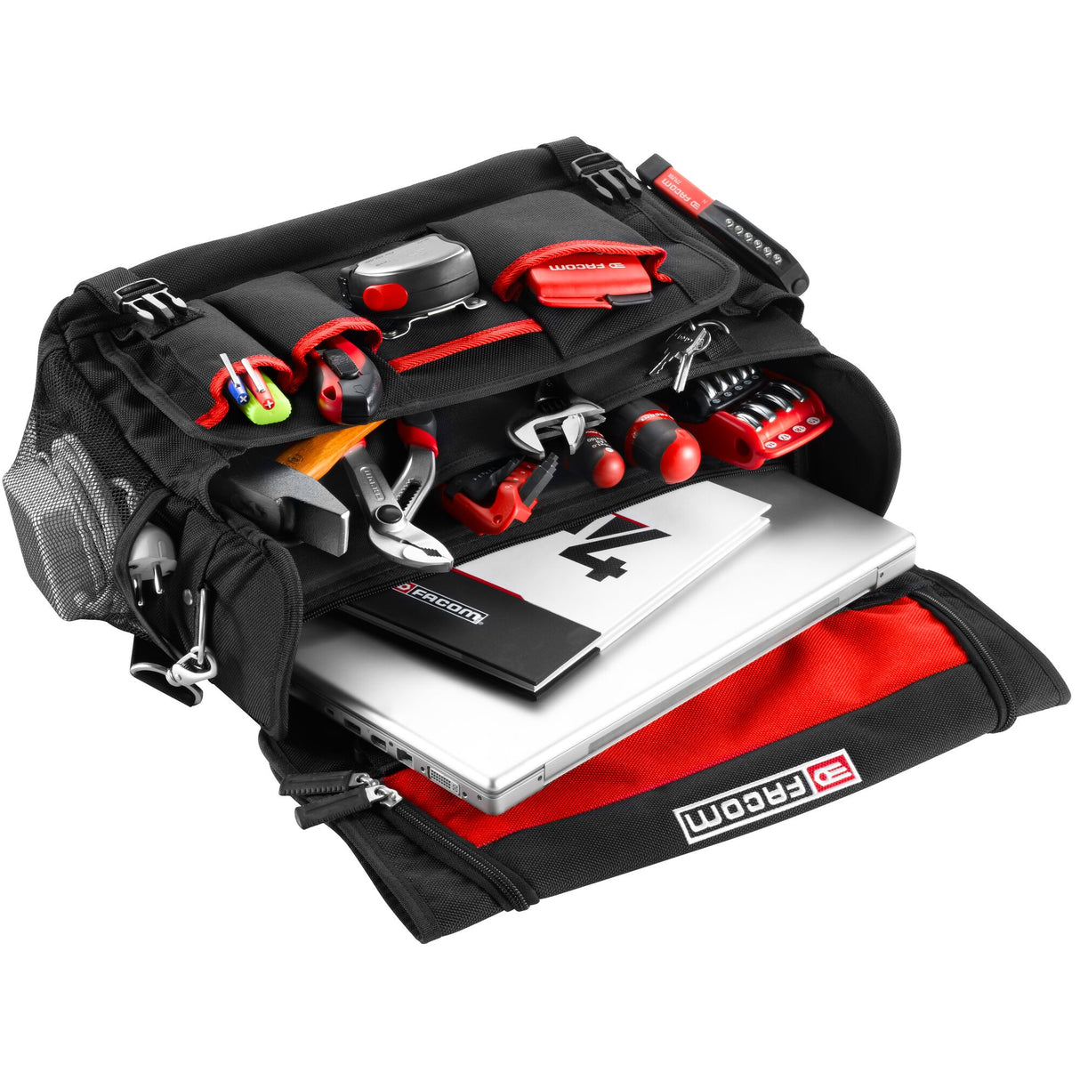Sac textile pour outils, 14 Pochettes Intérieur et 2 Poches Latérales Extérieur FACOM BS.TLBPB