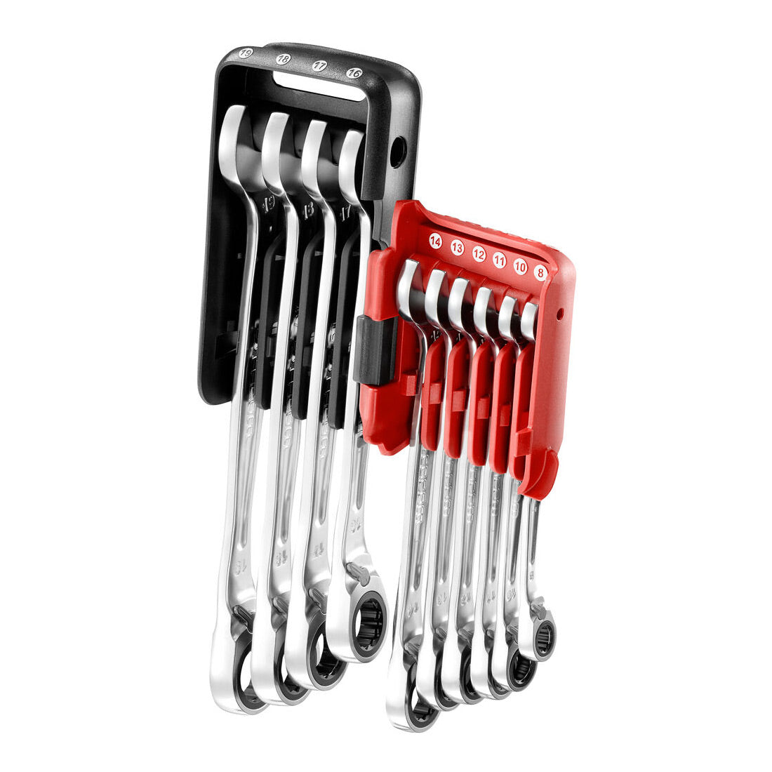 FACOM Jeu de 10 clés mixtes à cliquet en étui pocket 8à19mm 467B.JP10PB