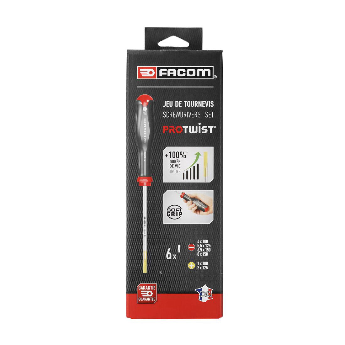 FACOM Jeu de 6 tournevis Protwist ATP.J6PB