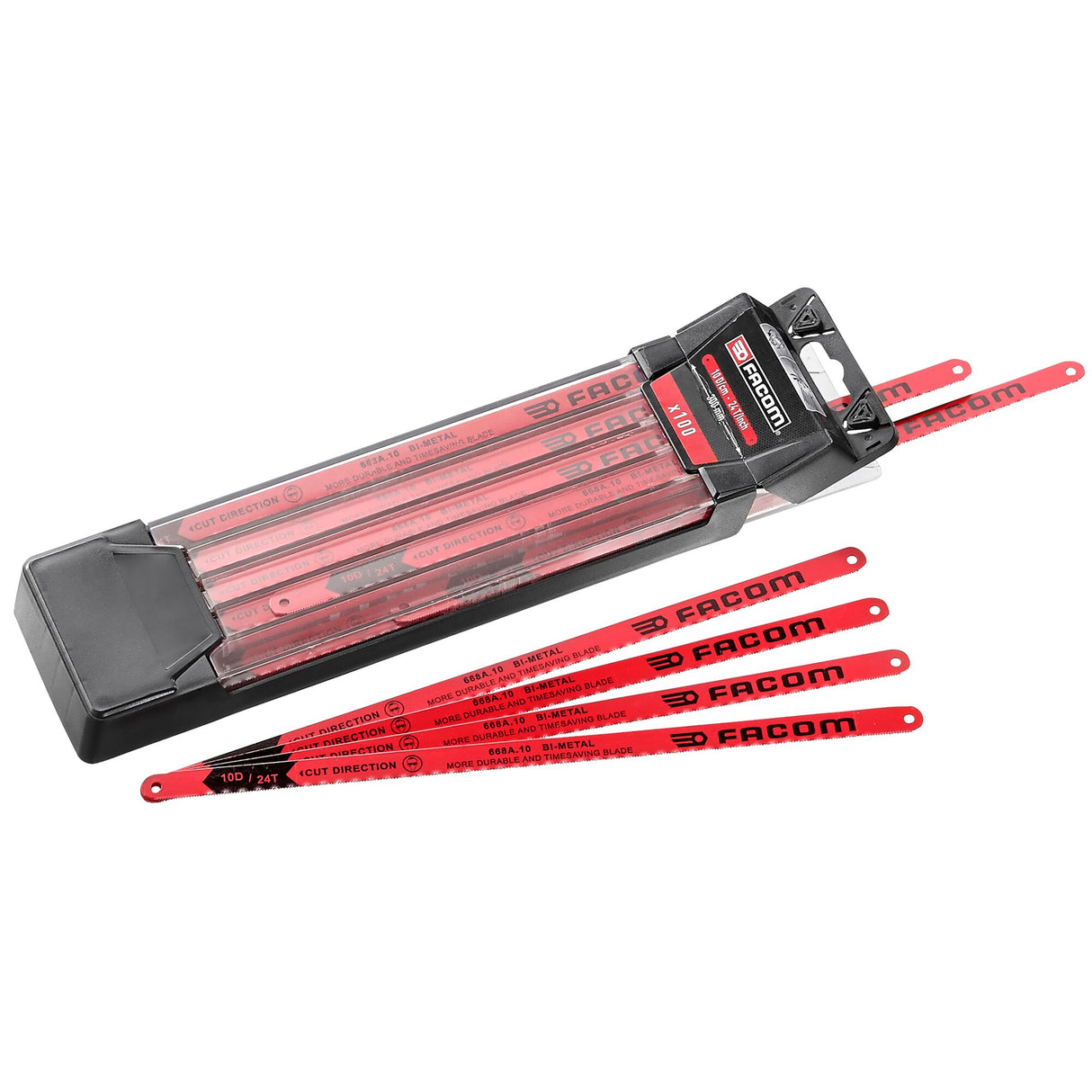 FACOM Lame de scie bimétal 10 dents en acier cobalt 668A.10 (1 lame)