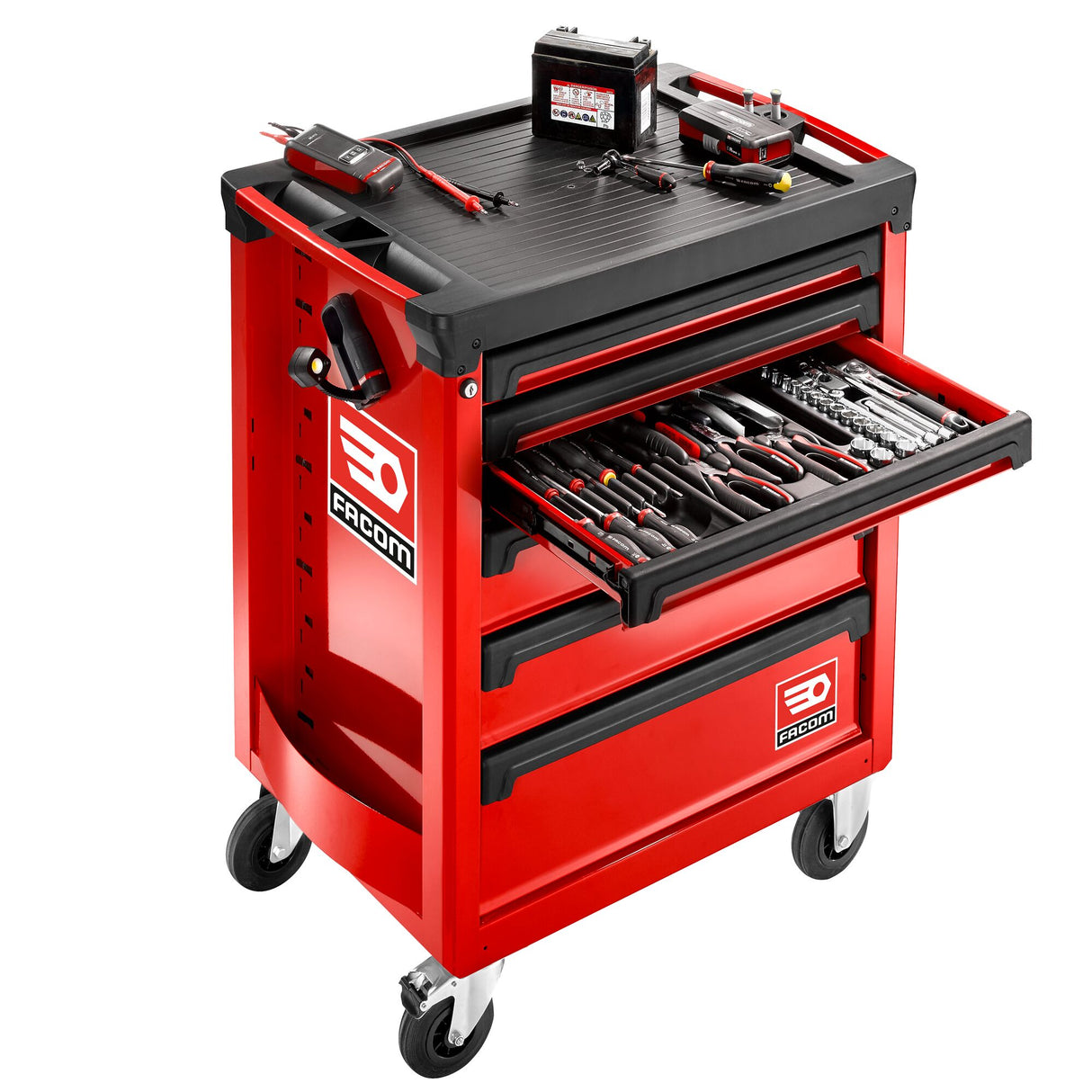 FACOM Servante d'atelier Roll M3 6 tiroirs rouge ROLL.6M3APF