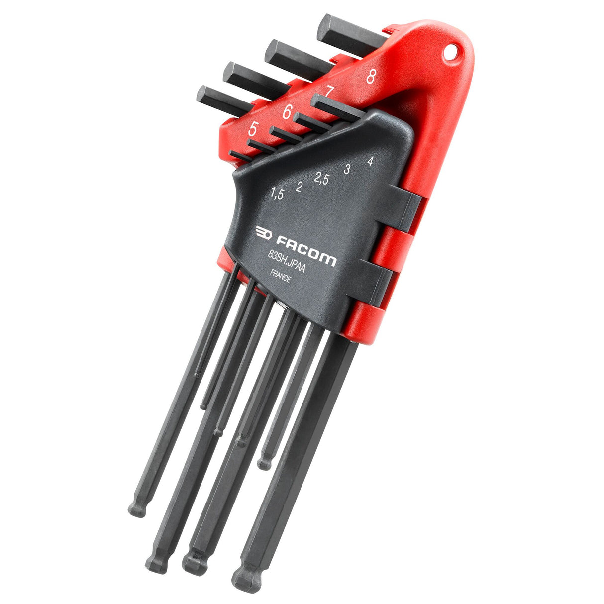 FACOM Jeu de 9 clés allen longues 1,5 à 8mm tête sphérique 83SH.JPAAPF