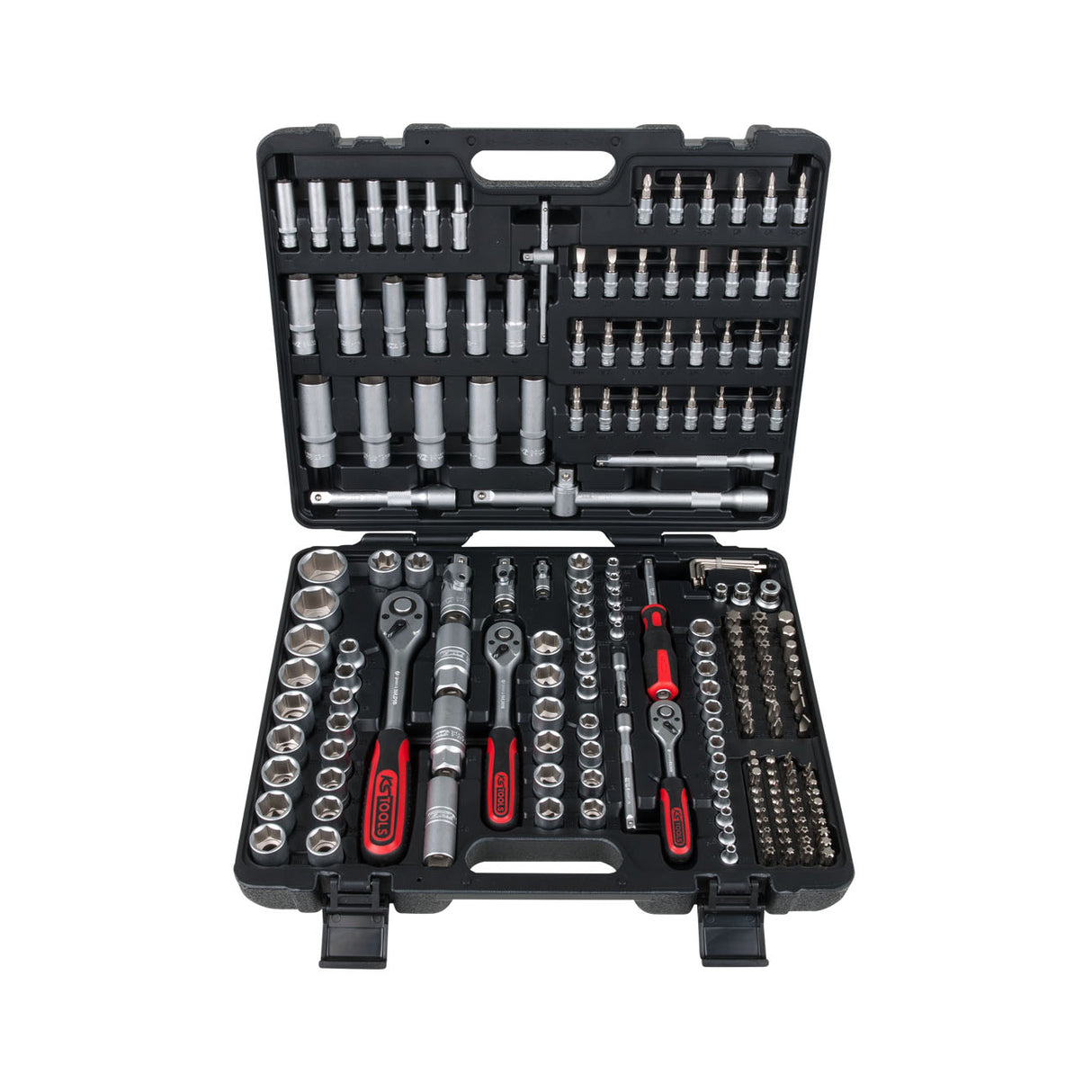 KS TOOL Coffret de douilles et accessoires 1/4" + 3/8''+ 1/2'' 195 pcs 917.0795