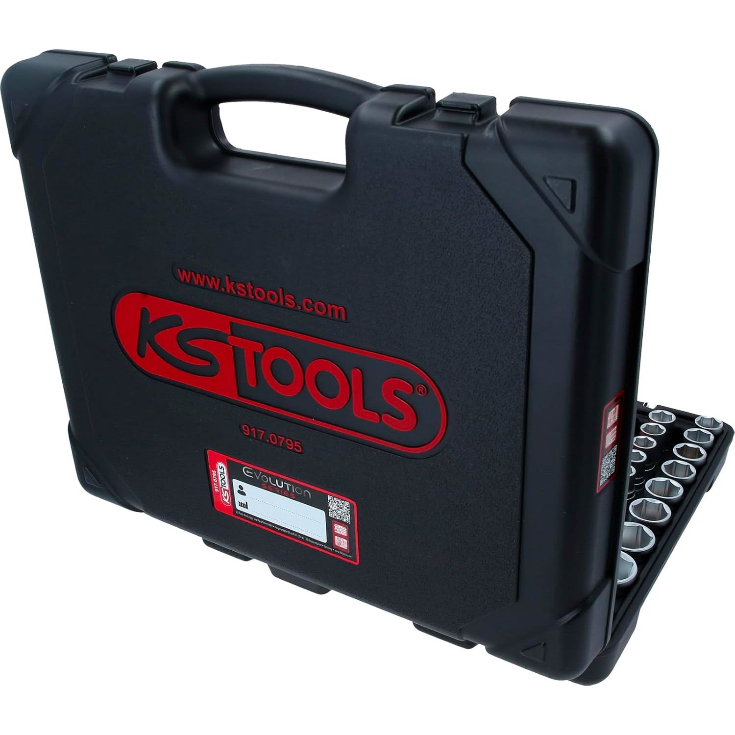 KS TOOL Coffret de douilles et accessoires 1/4" + 3/8''+ 1/2'' 195 pcs 917.0795