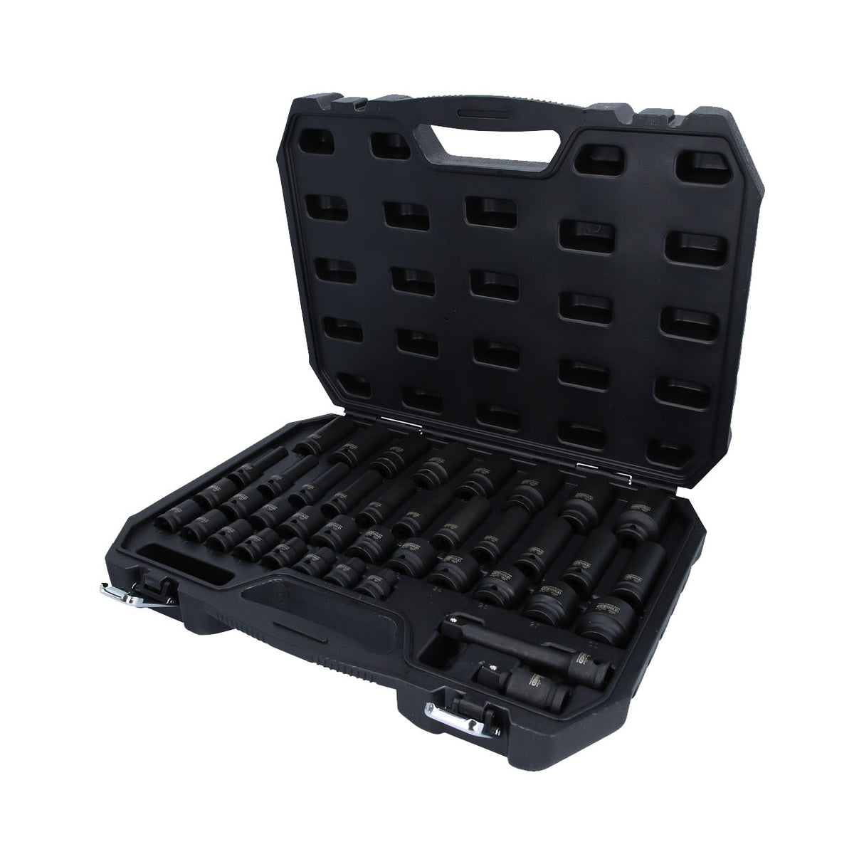 KS TOOL Coffret de douilles à chocs 1/2"" courtes et longues 40 pièces 515.0065